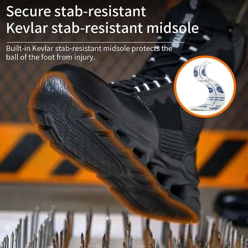 ShieldTread AquaGuard™ Storm: The Ultimate Waterproof Steel Toe Boots - Shield Tread