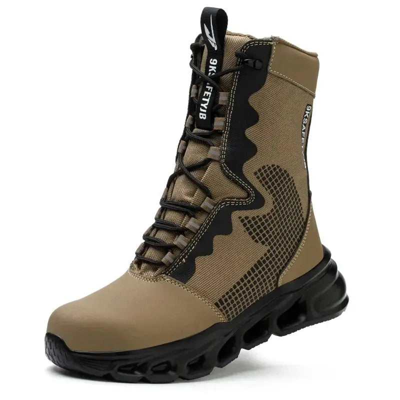 ShieldTread AquaGuard™ Storm: The Ultimate Waterproof Steel Toe Boots - Shield Tread