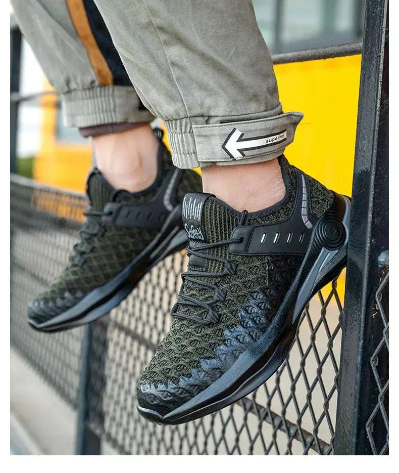 Shield Tread Composite Toe Work Shoes - Durable & Stylish 14:193#Black;200000124:100010482