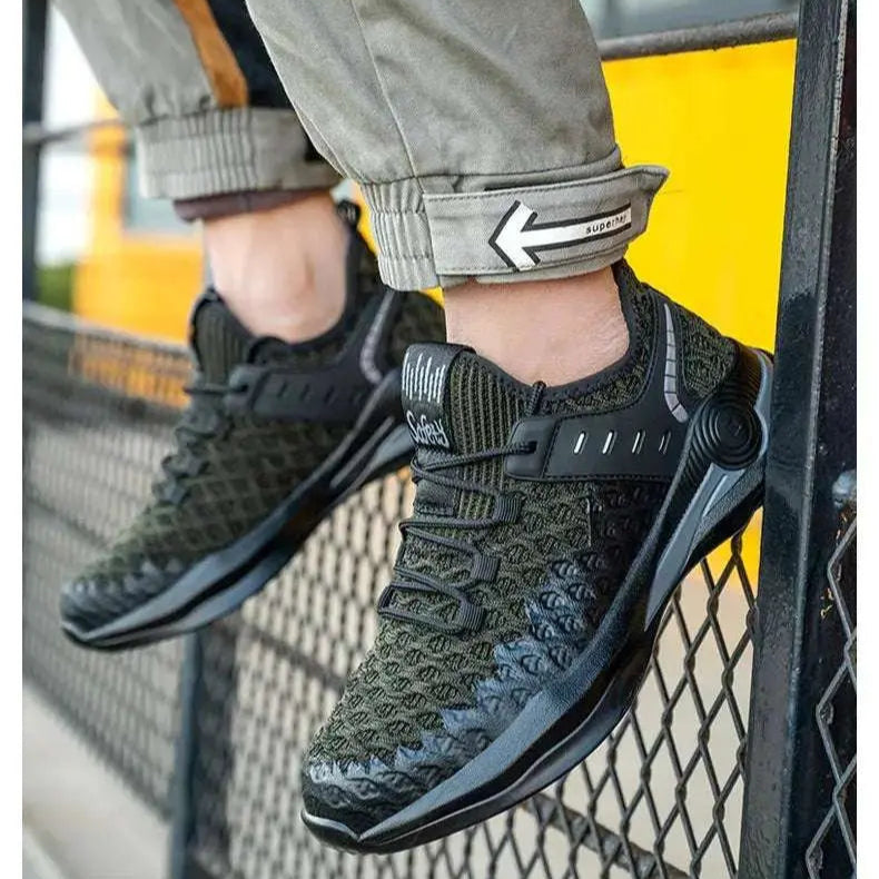 Shield Tread Composite Toe Work Shoes - Durable & Stylish 14:193#Black;200000124:100010482