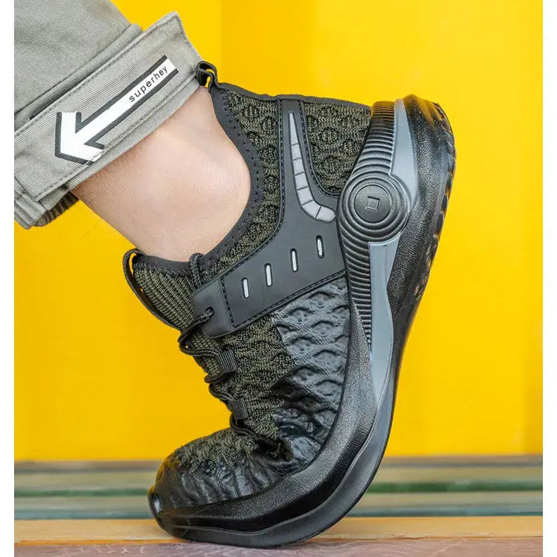 Shield Tread Composite Toe Work Shoes - Durable & Stylish 14:193#Black;200000124:100010482