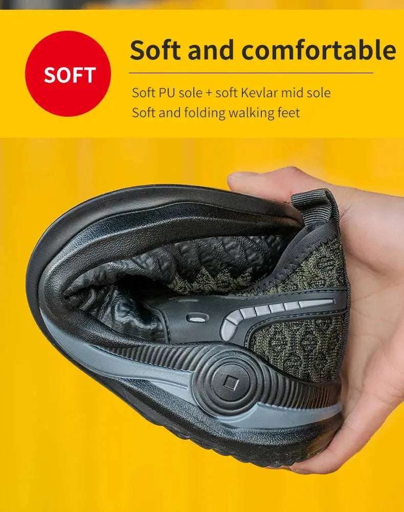 Shield Tread Composite Toe Work Shoes - Durable & Stylish 14:193#Black;200000124:100010482