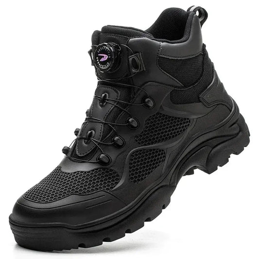 Shield Tread Durable Knob Lacing Boots for Safety 14:193#Black;200000124:100010482