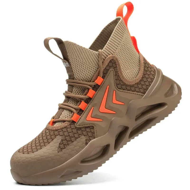 Shield Tread Lightweight Safety Footwear Sneakers 14:4602#Brown 99;200000124:200000334