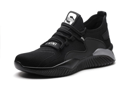 ShieldTread Men’s Lightweight Steel Toe Safety Shoes – Mesh Upper, Slip-Resistant Sole - Shield Tread