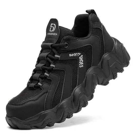 Shield Tread Puncture-Resistant Work Sneakers 14:193#Black 919;200000124:200000334