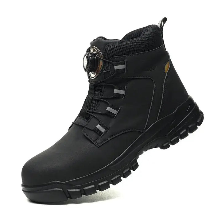Shield Tread Rotating Button Safety Boots for Work 14:193#682 Black;200000124:200000364