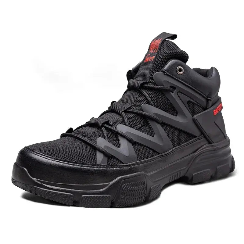 Shield Tread Slip-Resistant Safety Shoes for Work 14:771#Black;200000124:100010482