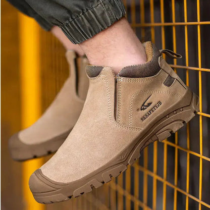 Shieldtread Low-Cut Safety Leather Steel Toe Work Shoes  (ProForge™ Stride) - Shield Tread