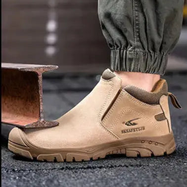 Shieldtread Low-Cut Safety Leather Steel Toe Work Shoes  (ProForge™ Stride) - Shield Tread