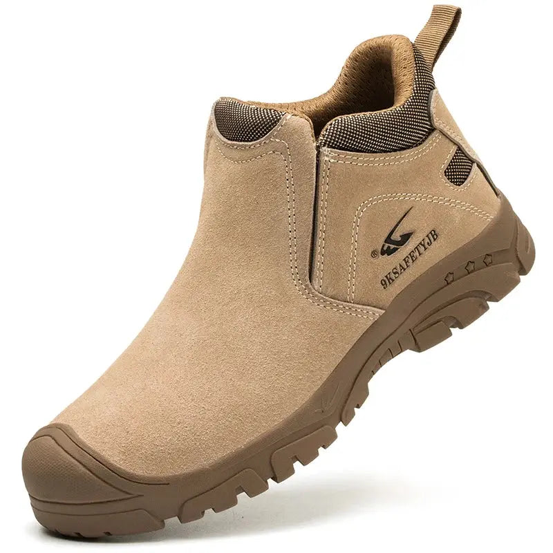 Shieldtread Low-Cut Safety Leather Steel Toe Work Shoes  (ProForge™ Stride) - Shield Tread