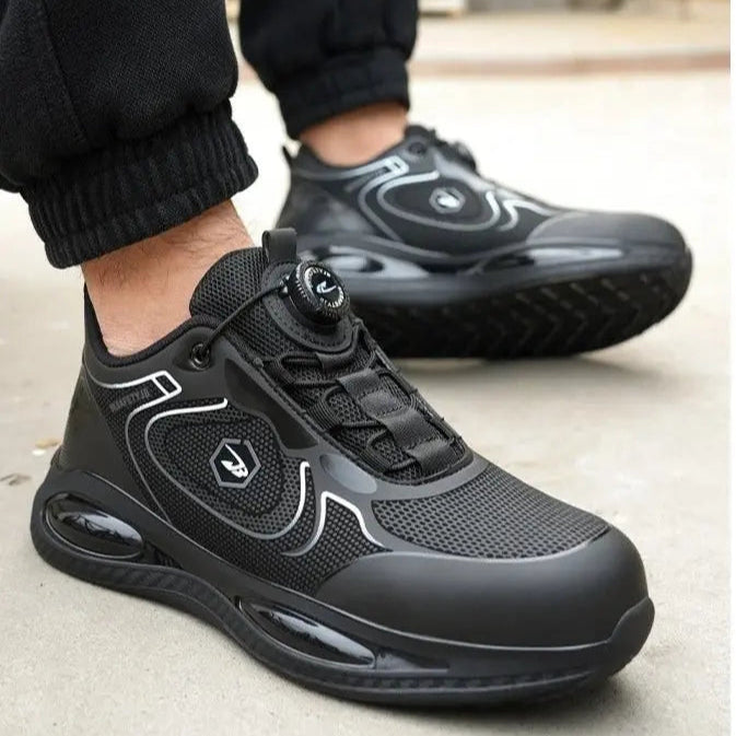 Shield Tread Waterproof Steel Toe Safety Sneaker 14:691#836 Black;200000124:200000334