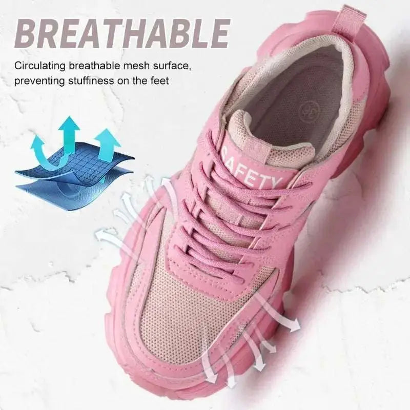 ShieldTread FlexiGuard™ Nova: The Ultimate Womens Safety Shoes - Shield Tread
